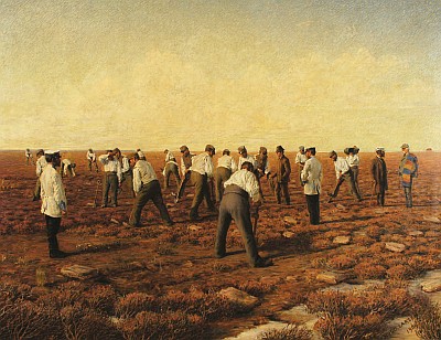 'Straffefangerne på Alheden' af Hugo Larsen 1901